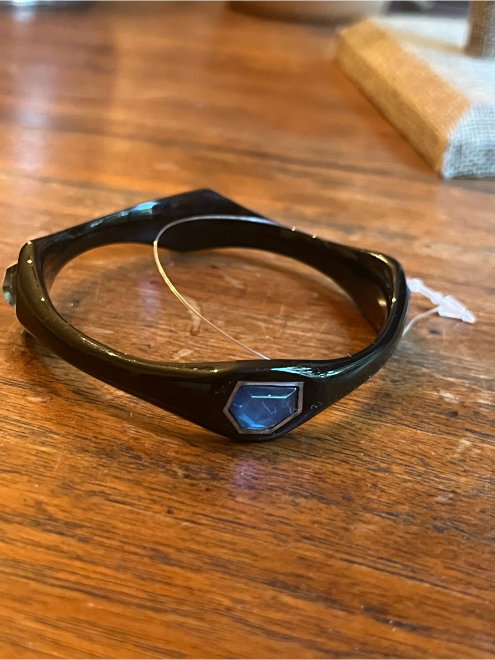 Ippolita Mother of Pearl and Quartz set in resign four station Sterling  Bangle